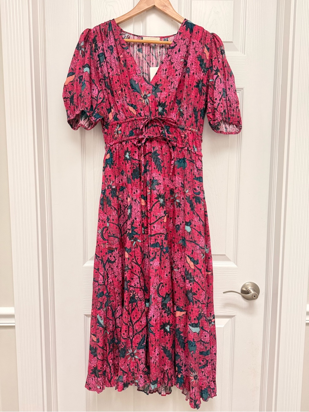Ulla Johnson Snapdragon Thelma Midi Dress Pink Size 6 *NWT* - Picture 2 of 7